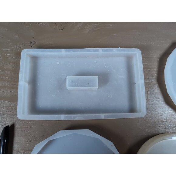 Lot of 8 Silicone Shape Molds/Moulds for Resin or Craft - Picture 9 of 9